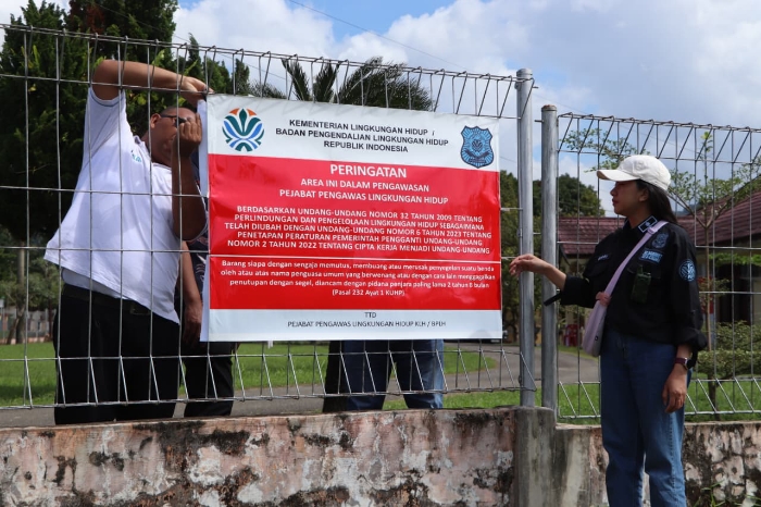 KLH segel kebun sawit PT TBS di Tapanuli Tengah pasca banjir besar Sumatera