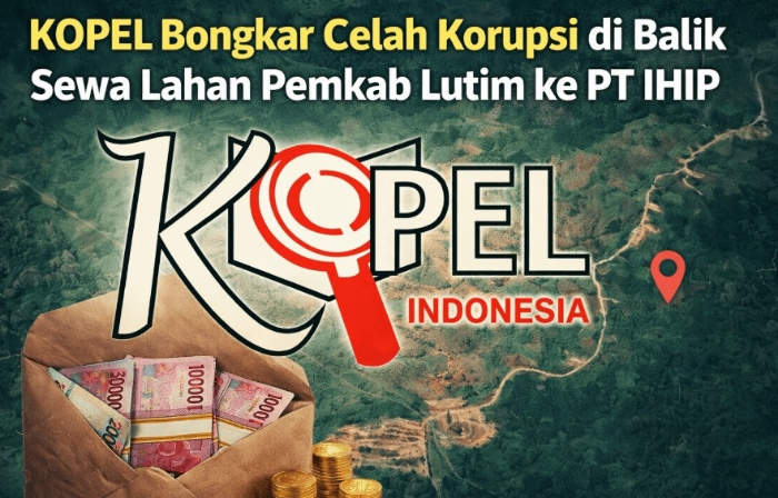 KOPEL Sulsel menilai sewa lahan Pemkab Lutim seluas 394,5 hektare ke PT IHIP langgar aturan karena tanpa persetujuan DPRD